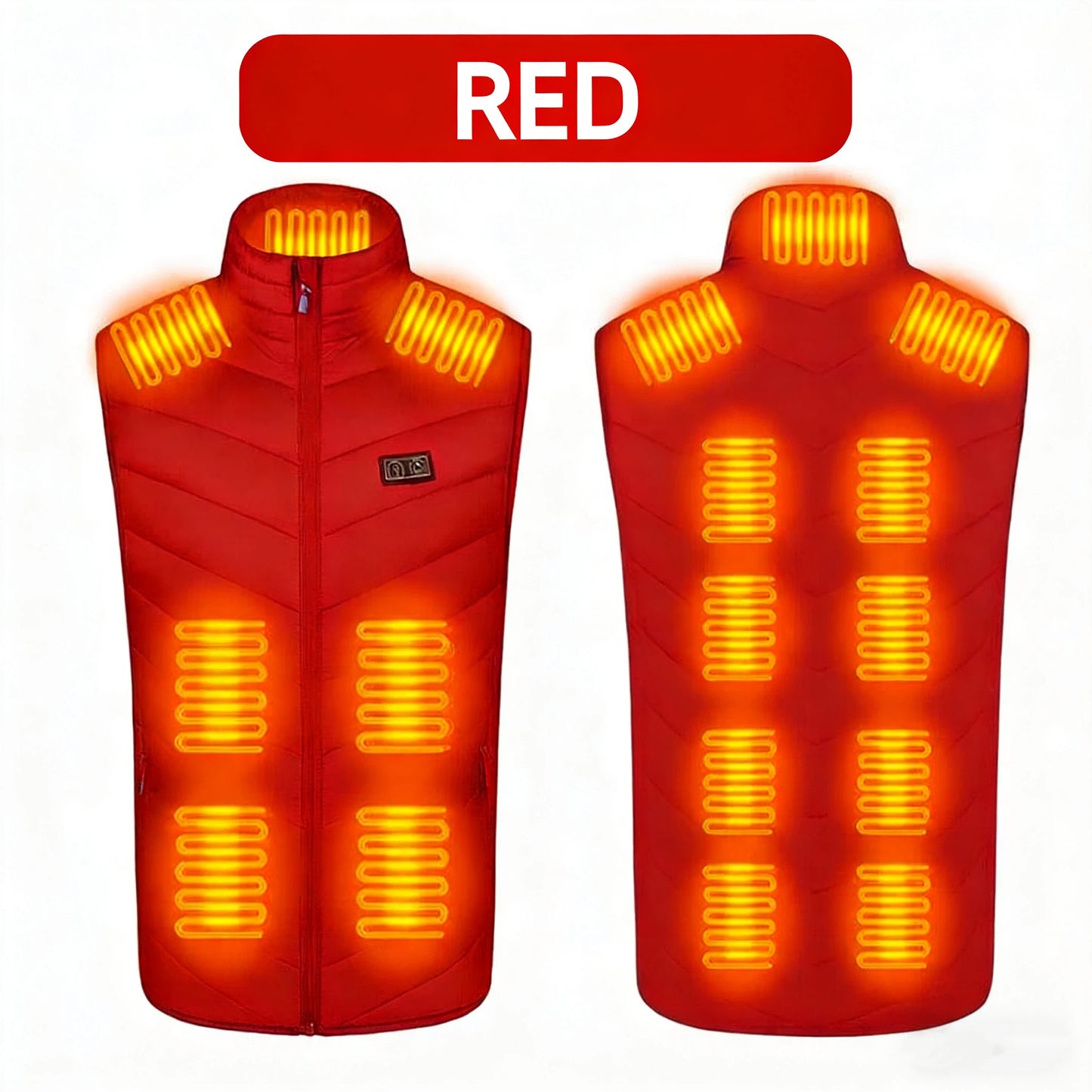 🔥 YEAR END SALE 56% OFF🔥 2025 Updated Version Two-touch 15Heat Zones LED Controller Heated Vest For Men & Women With Battery Pack