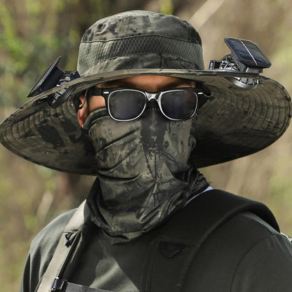 🏆 50K+ SOLD! – Almost Gone-⚡2025 New Ultralight Solar Fan Sun Hat – Lighter Than a Baseball!⚾