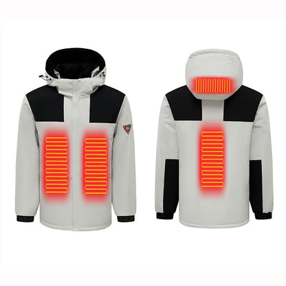 Color-Block Heated Jacket For Men & Women with Battery Pack