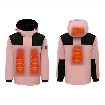 Color-Block Heated Jacket For Men & Women with Battery Pack