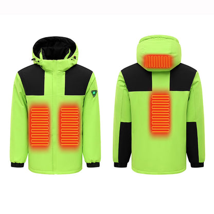 Color-Block Heated Jacket For Men & Women with Battery Pack