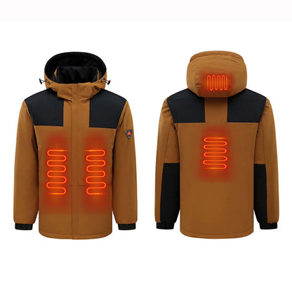 Color-Block Heated Jacket For Men & Women with Battery Pack