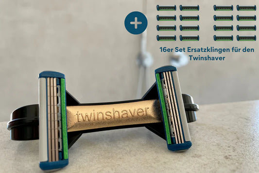 Twinshaver - Starterset Pro – Includes 20 Replacement Blades