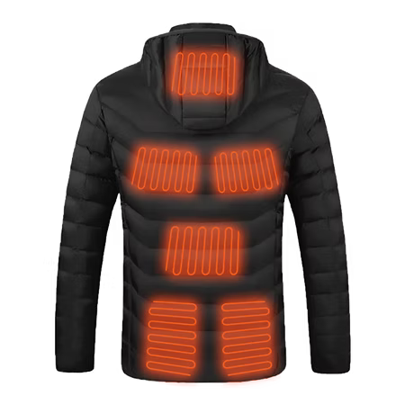 8 Zones Heated Puffer Jacket For Men & Women With Battery Pack