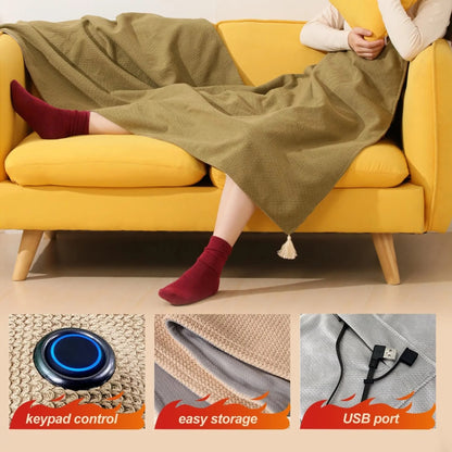 🎄LAST DAY 49% OFF🔥 Portable Heated Blanket Shawl