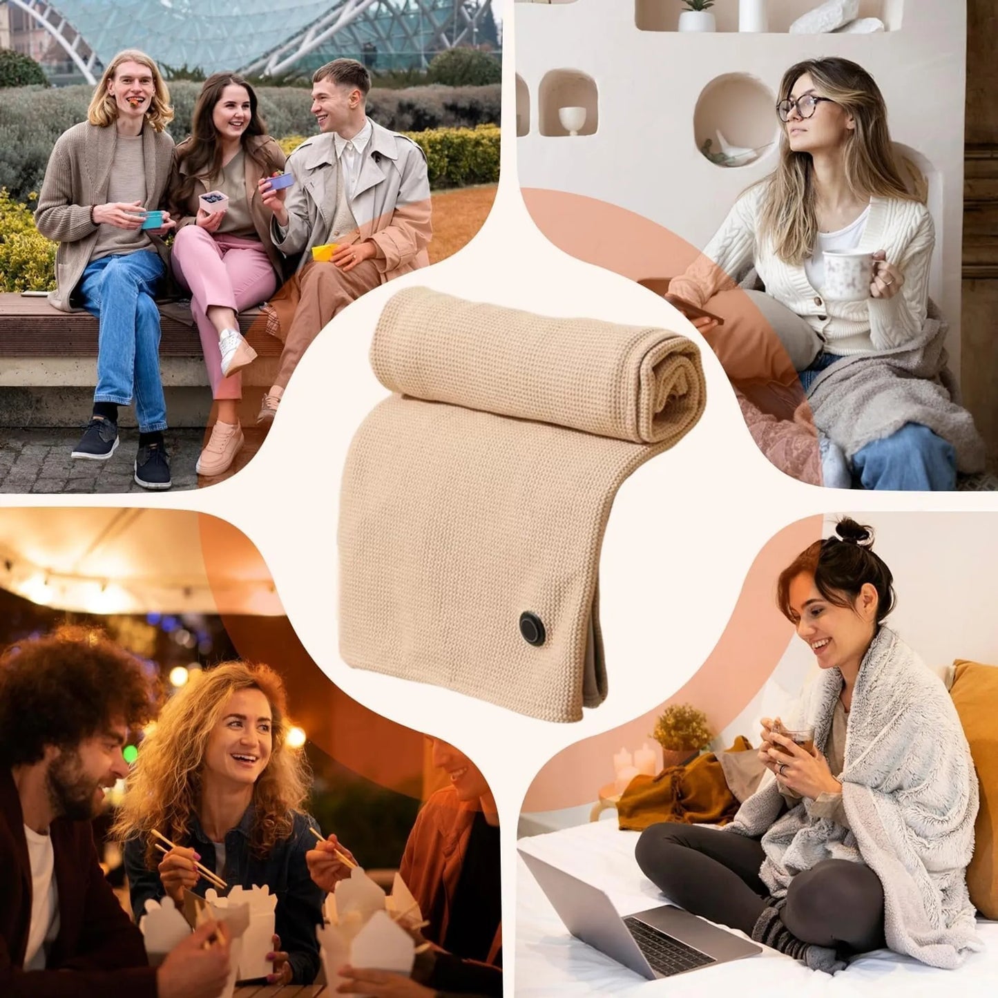 🎄LAST DAY 49% OFF🔥 Portable Heated Blanket Shawl